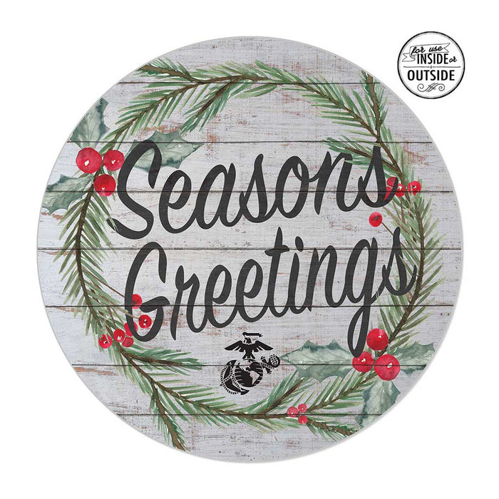 USMC Seasonal Indoor/Outdoor Circle Sign (20 inch diameter)*