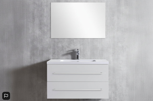 Vanity - Misty Series Plywood in White/Black - 100% Water Proof
