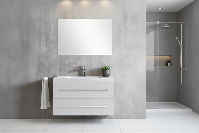Vanity - Misty Series Plywood in White/Black - 100% Water Proof