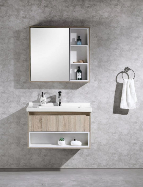 Vanity - Poli Series 900 Wood Grain And White - 100% Water Proof