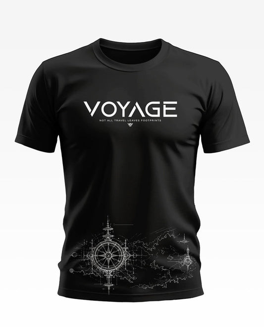 Voyage Leaves Footprints Cotton T-shirt