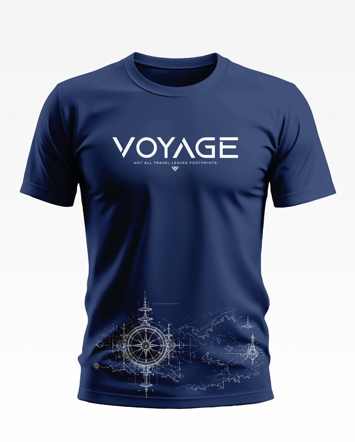 Voyage Leaves Footprints Cotton T-shirt