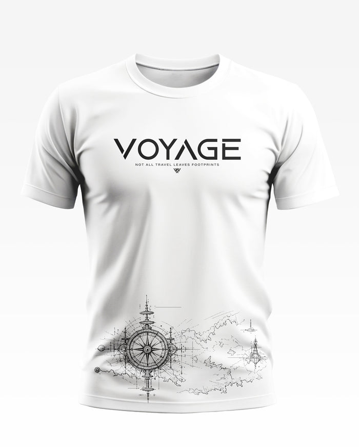 Voyage Leaves Footprints Cotton T-shirt