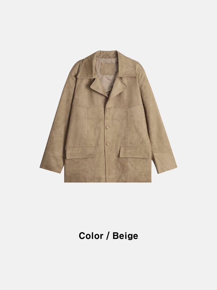 Western Suede Car Coat