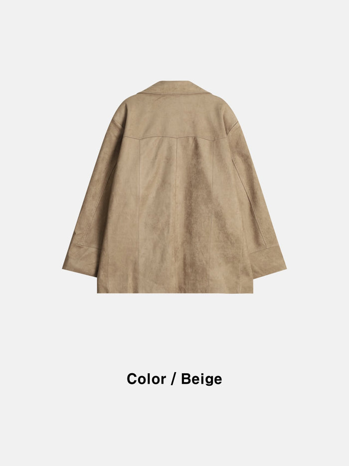 Western Suede Car Coat