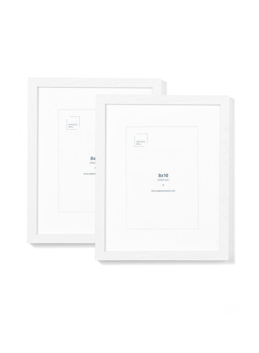 Scandinavian white oak frame by Opposite Wall - Front of the frame - Size 8x10 inches