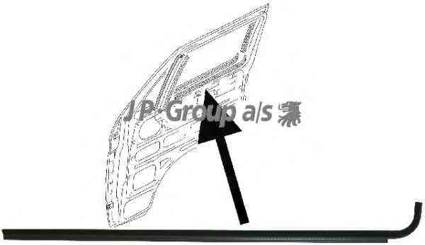 Window Scraper Seal (right outer or left inner) no chrome for all Vanagon