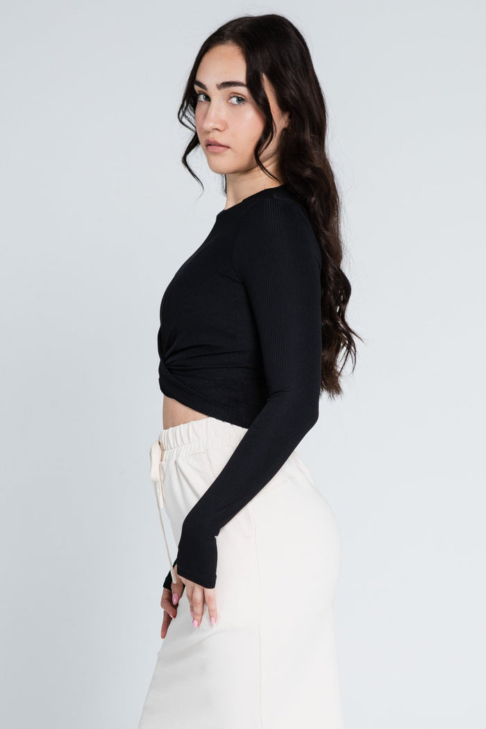 Wrap Long Sleeve Top - ANNIE.G