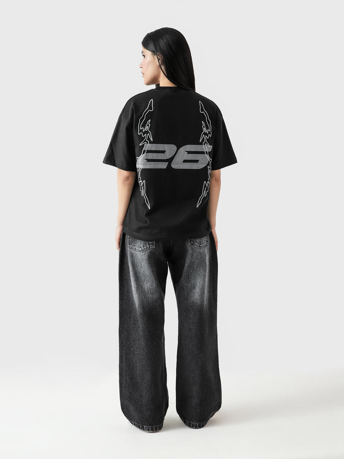 Young and Turnt tee flat lay oversized graphic streetwear Pakistan – GROOVY